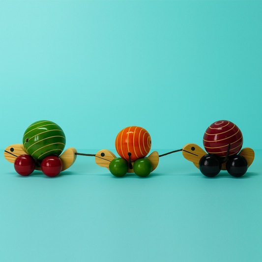 Pull Toy (Set of 3 Snails)
